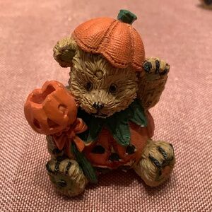 Halloween pumpkin 3 inches bear